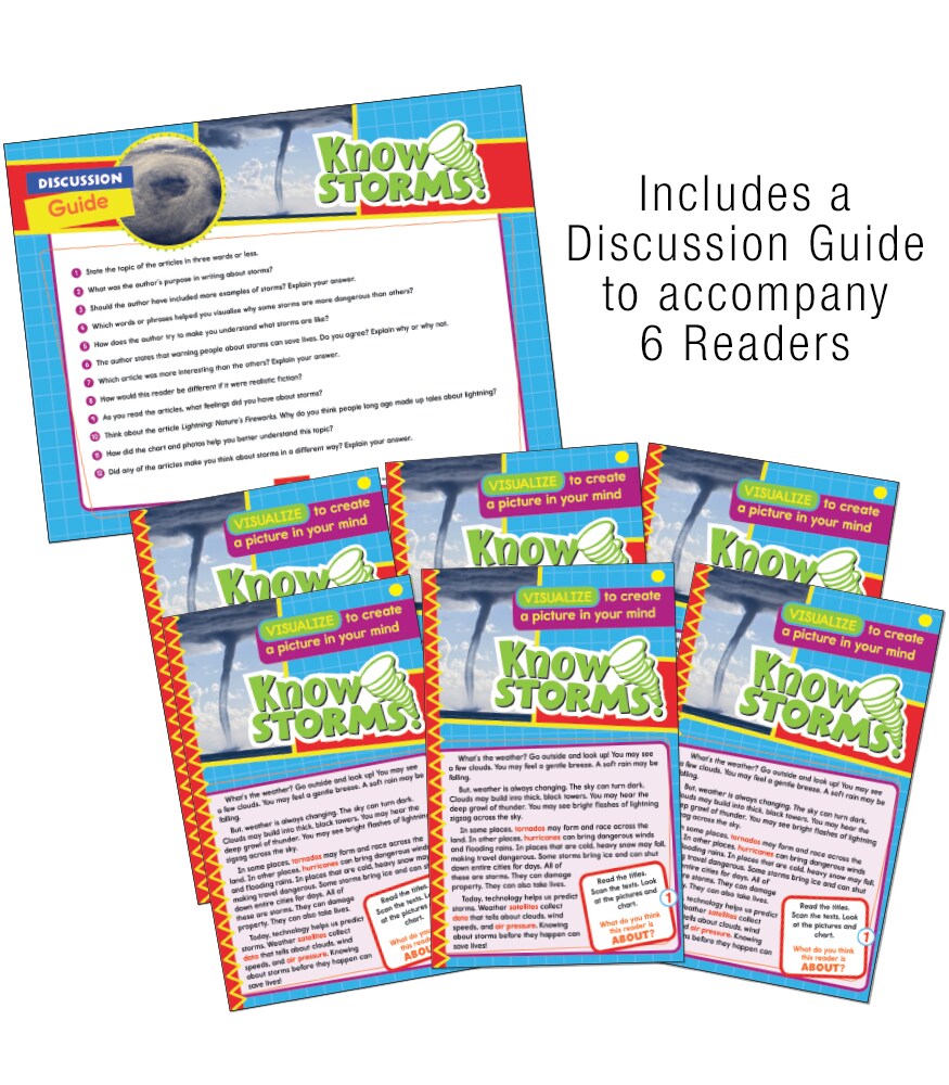 Carson Dellosa Ready to Go: Visualize Guided Reading Set, Grades 3-4 Resource Book With 36 Nonfiction Leveled Readers, Discussion Guides, Prompts, and More