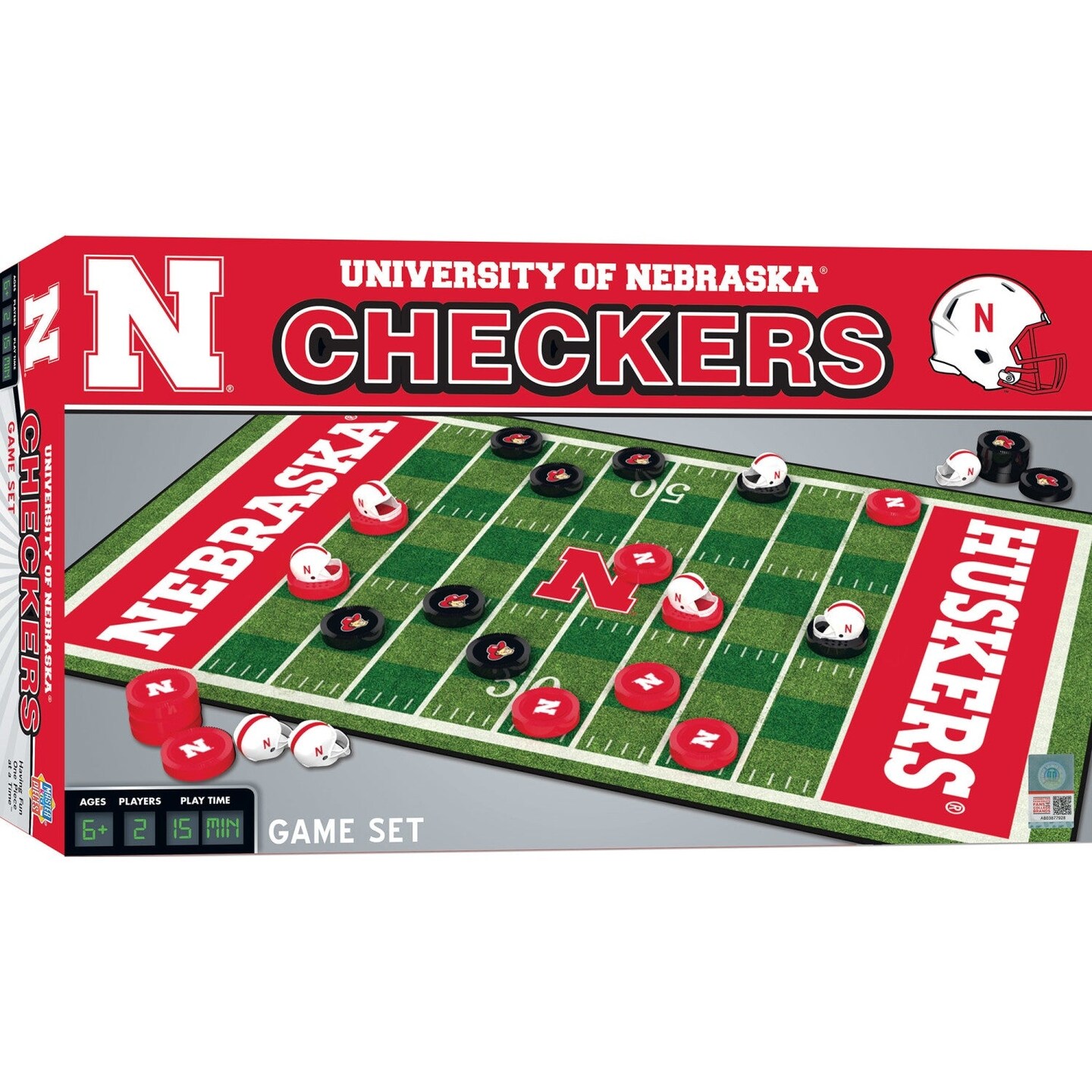 MasterPieces Nebraska Cornhuskers Checkers Board Game