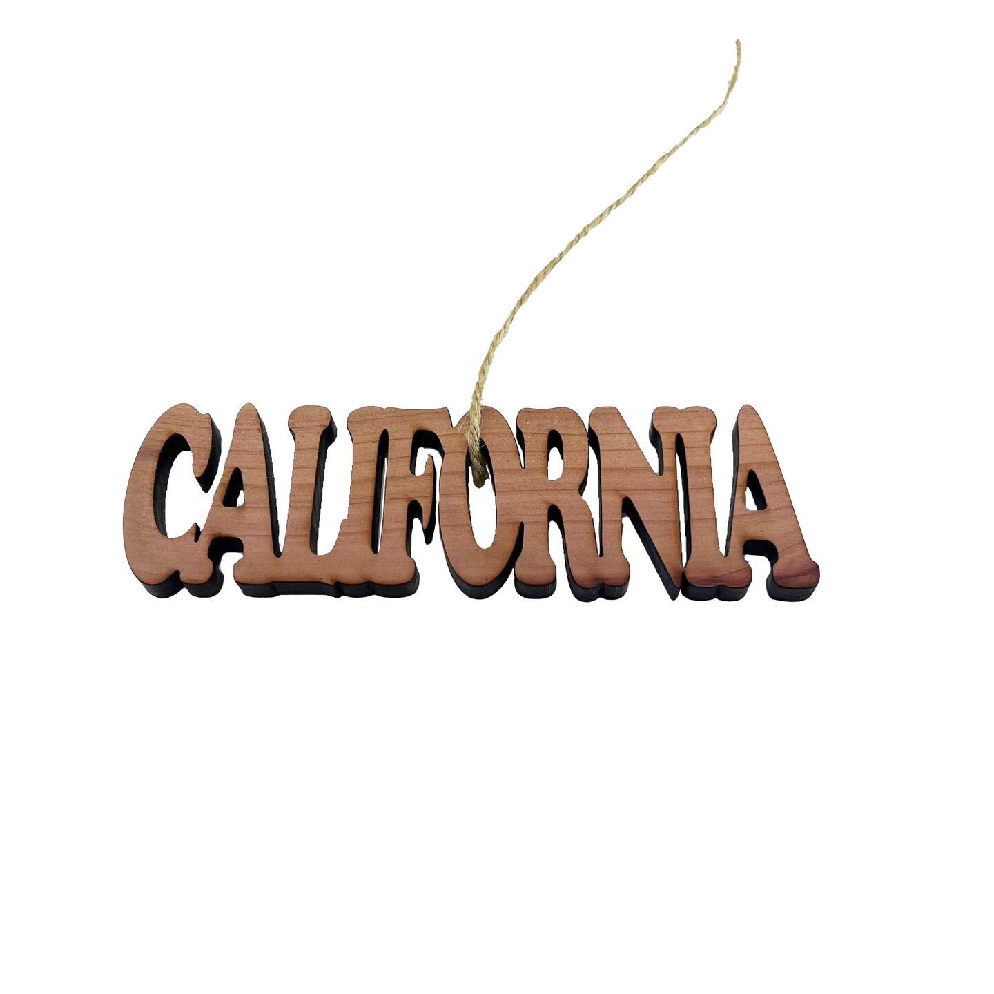California - Cedar Ornament California - Cedar Ornament