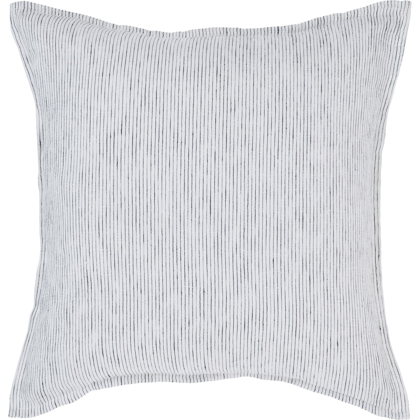 Signature Home Collection Herringbone Striped Square Throw Pillow - 20" - White and Black
