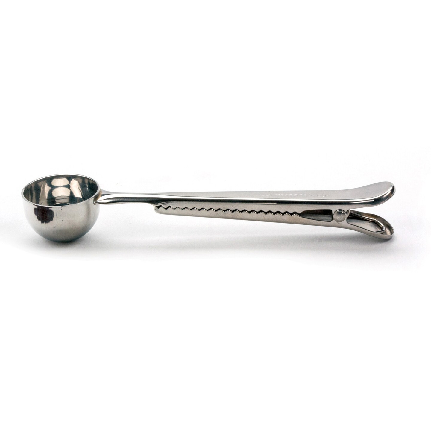 Contemporary Home Living Stainless Steel Scoop &#x27;N Clip Coffee Scoop - 7&#x22;