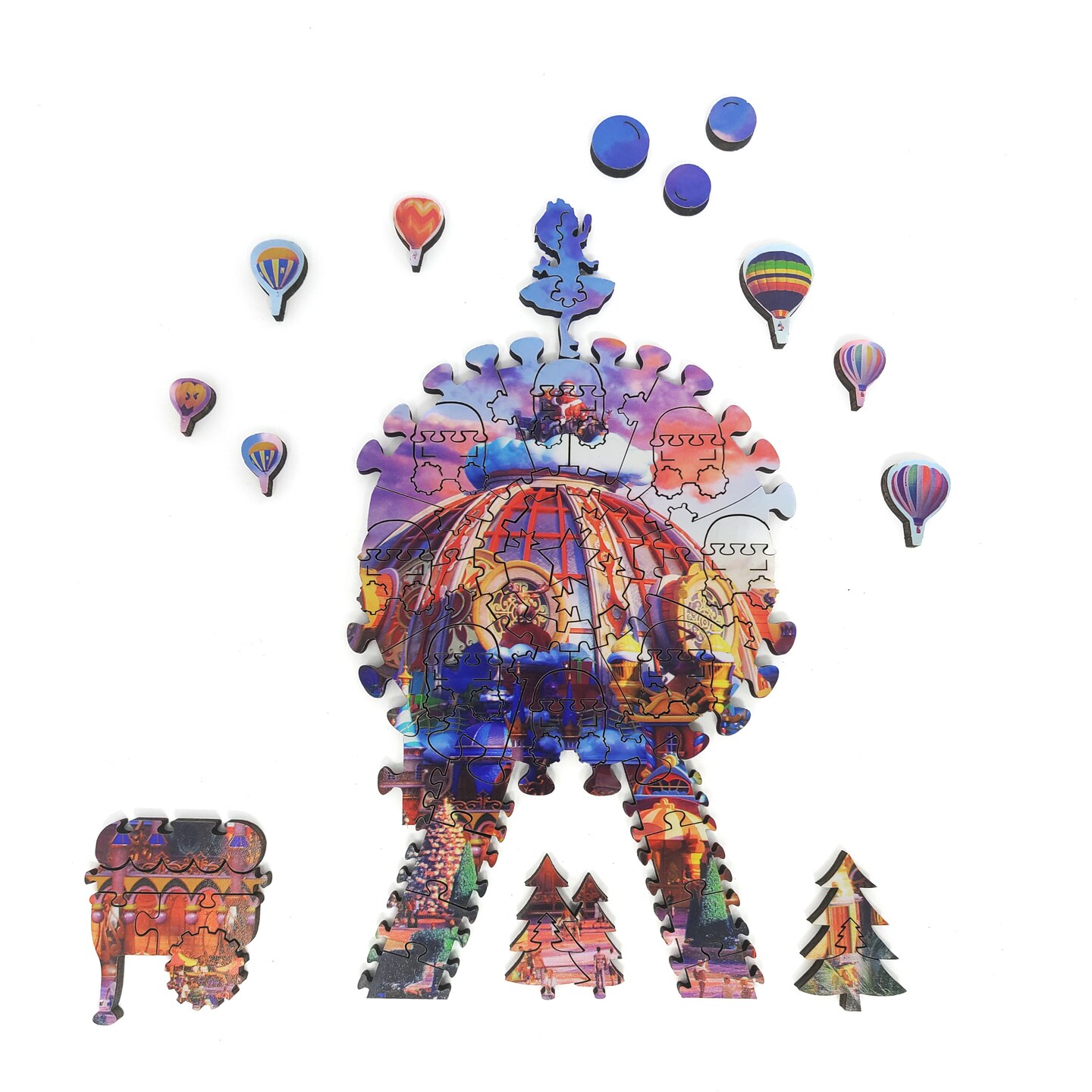 Wooden Jigsaw Puzzles for Adults - Uniquely Shaped Pieces - made