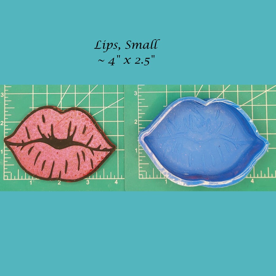 Lips Silicone Freshie Mold - small