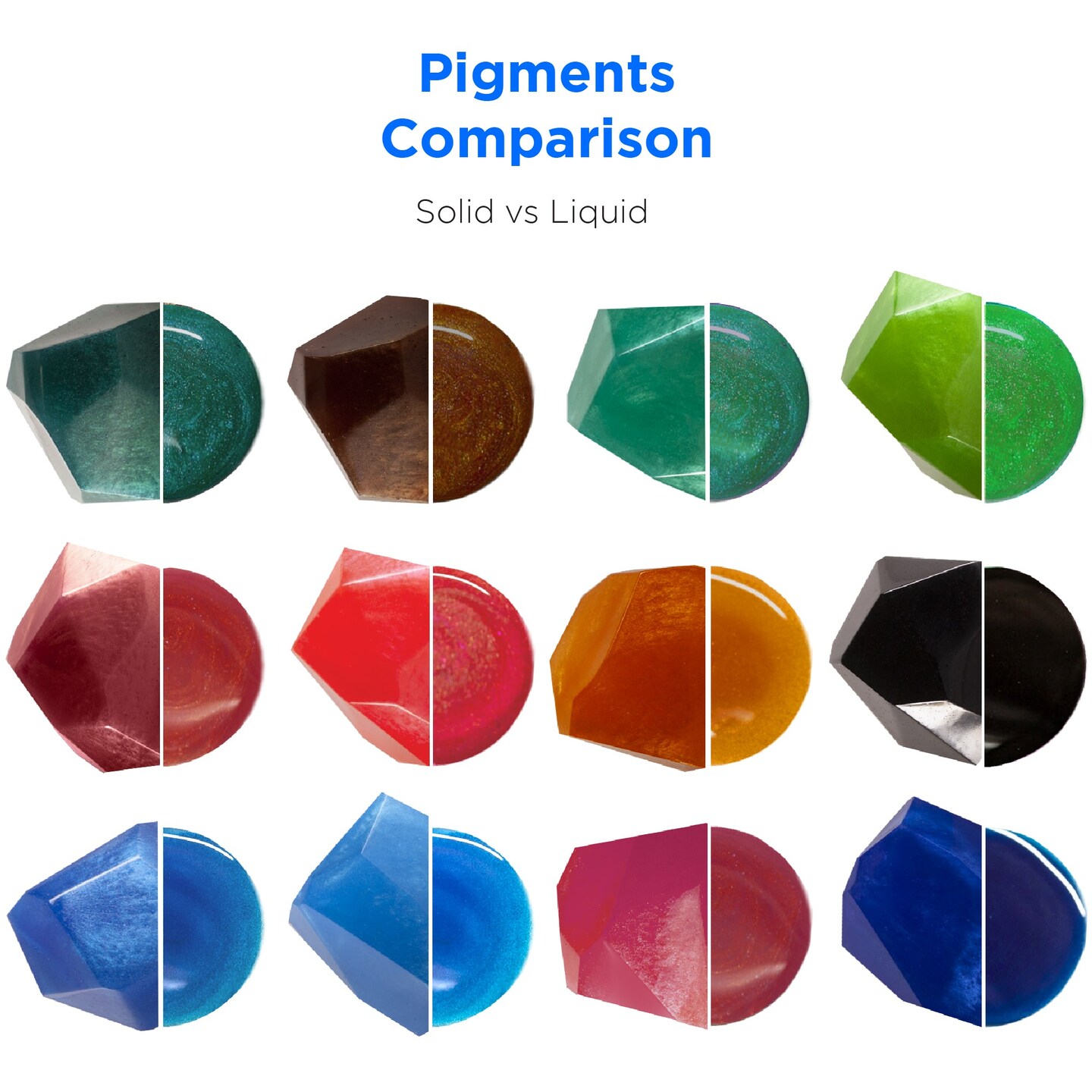 Resin Liquid Pigment - 24 Pearlescent Colors - 0.33 oz/10 ml each