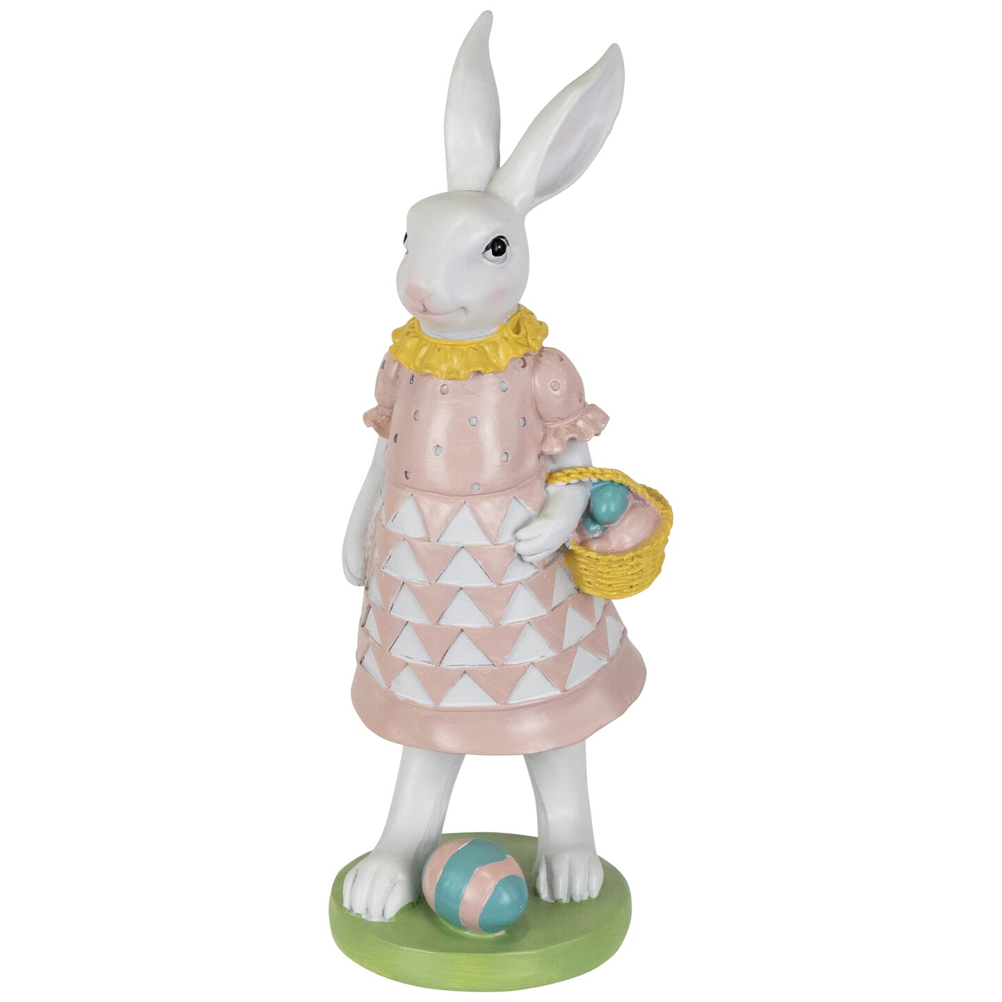 Northlight Girl Bunny with Easter Basket Outdoor Garden Statue - 12"