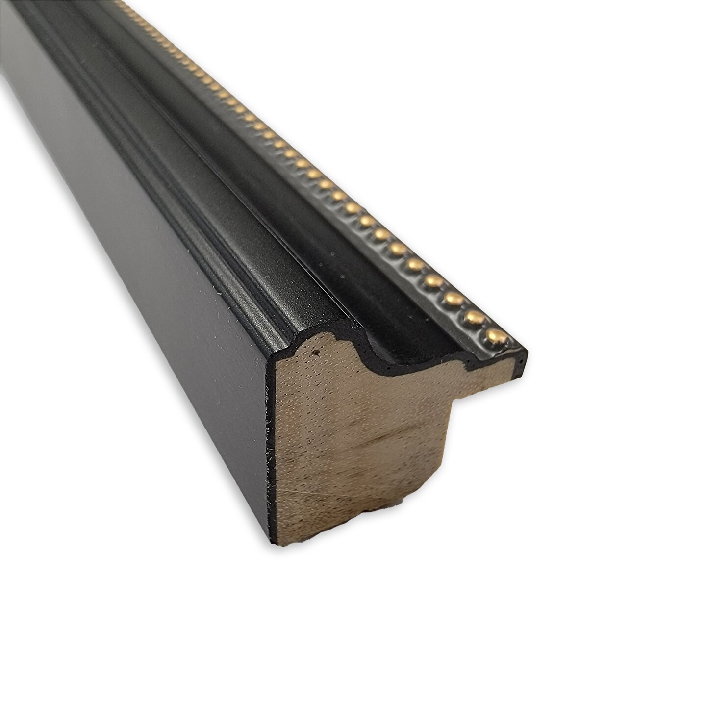 Stylish Black Narrow Wood Framed Magnetic Board