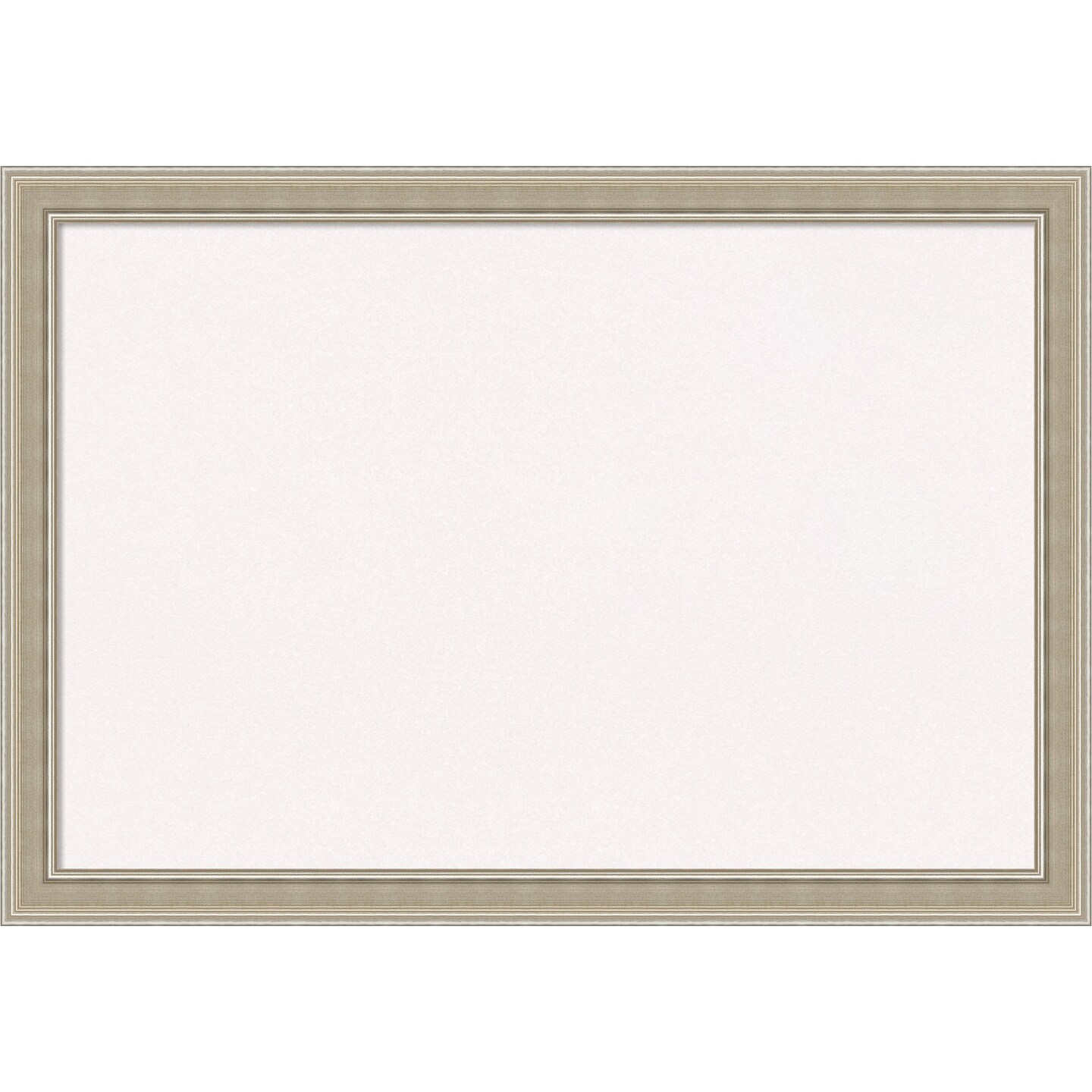Mezzo Silver Wood Framed Corkboard, White Cork