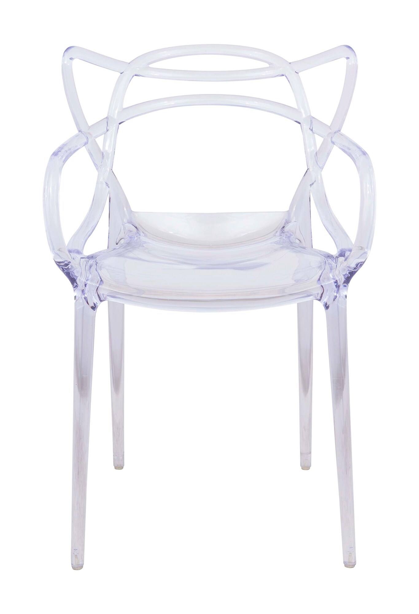 LeisureMod Milan Modern Wire Design Chair, Set of 4
