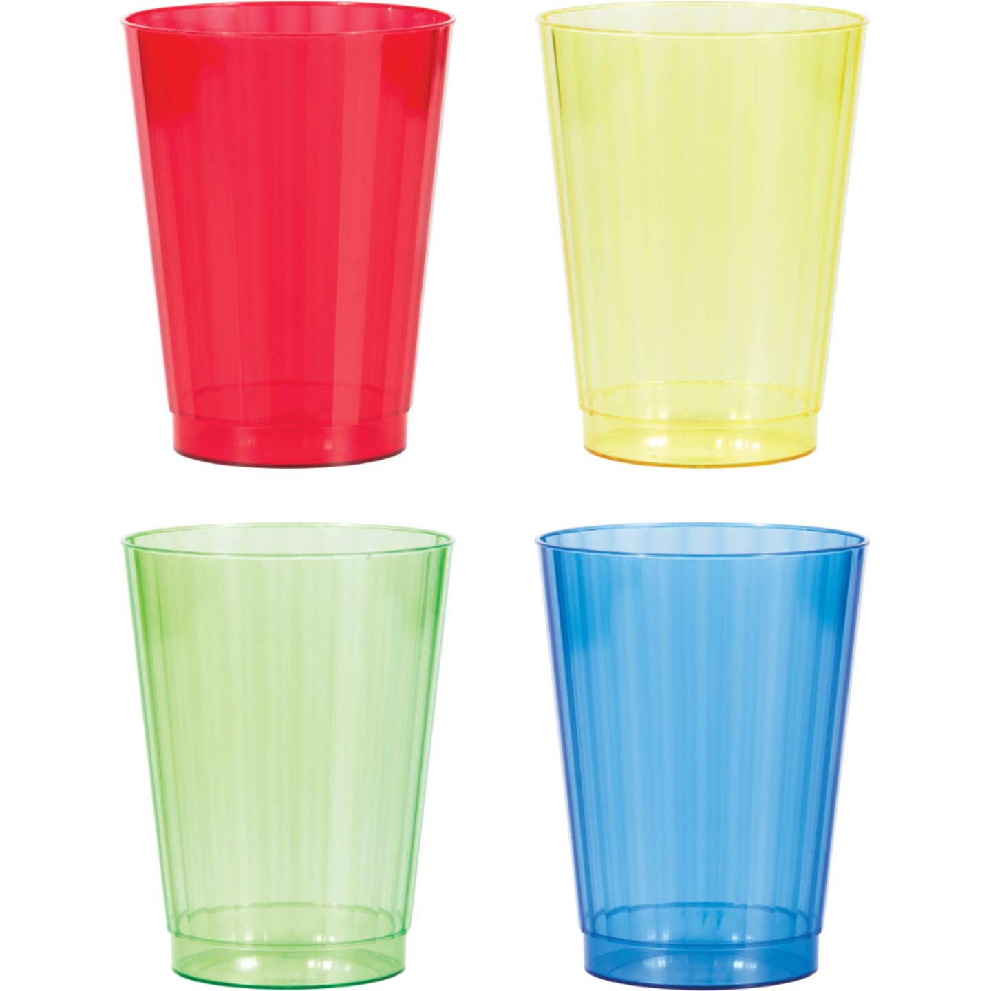 Party Central Club Pack of 144 Red and Green Translucent Cups 4