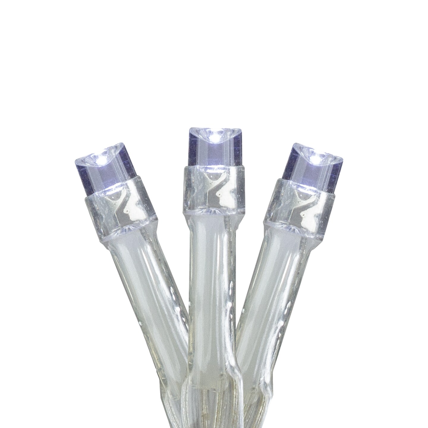 Brite Star Battery Operated LED Christmas Lights &#x2013; Pure White - 5&#x27; Clear Wire - 15ct