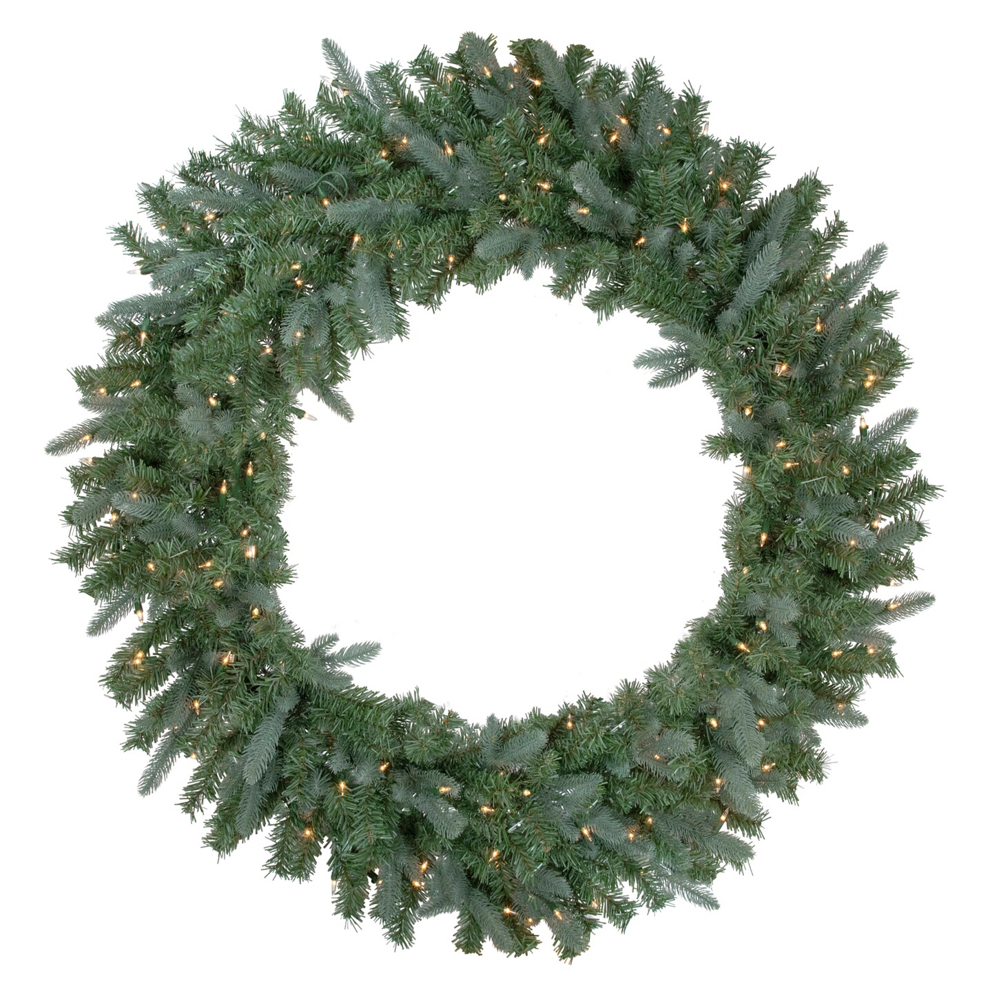 Northlight Real Touch™ Pre-Lit Granville Fraser Fir Artificial Christmas Wreath - 48" - Clear Lights