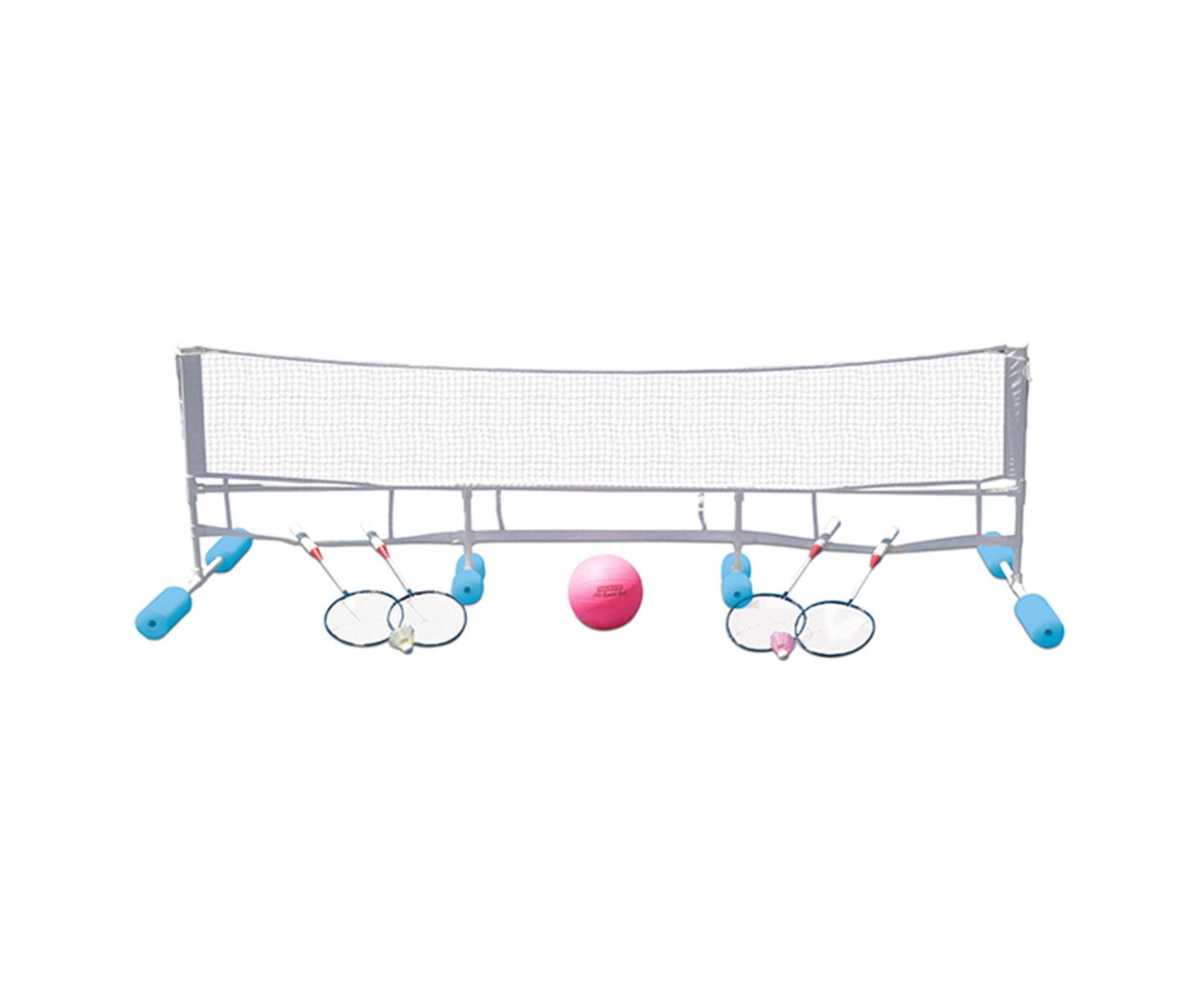 Swim Central 90&#x22; Blue and Gray Water Volleyball and Badminton Combo Game