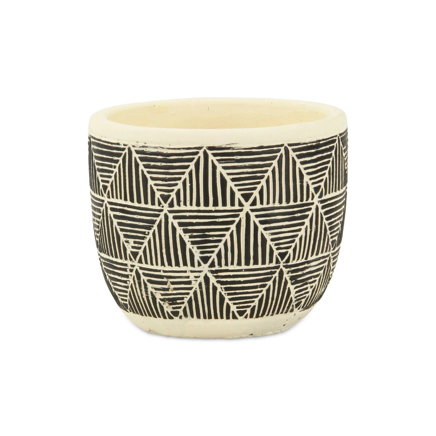 Contemporary Home Living 5.75&#x22; Large Argyle Outdoor Planter Pot