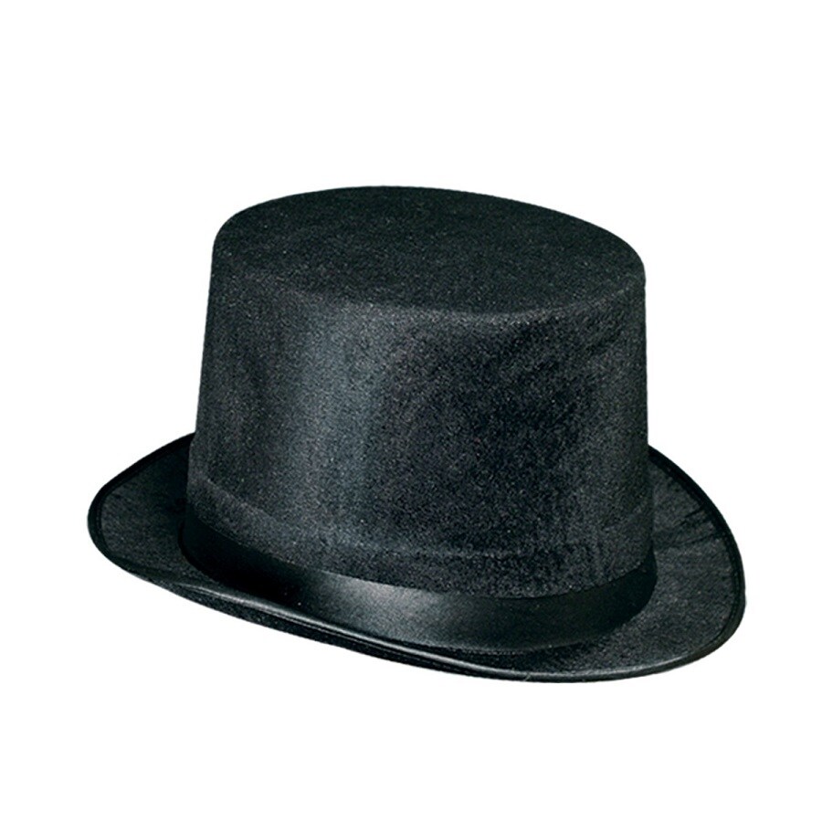 Beistle Club Pack of 12 Jet Black Top Hat Halloween Costume Party Accessories 10.75&#x22;