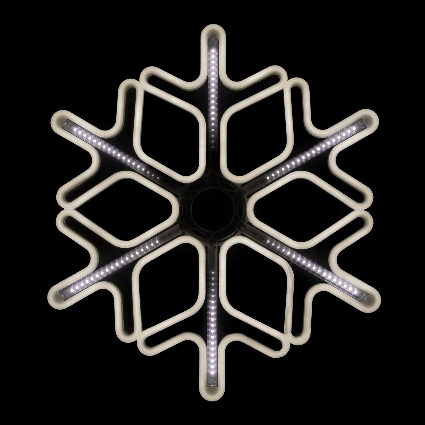 Northlight Lighted Cascading Snowflake Outdoor Christmas Decoration - 16" - Clear Lights