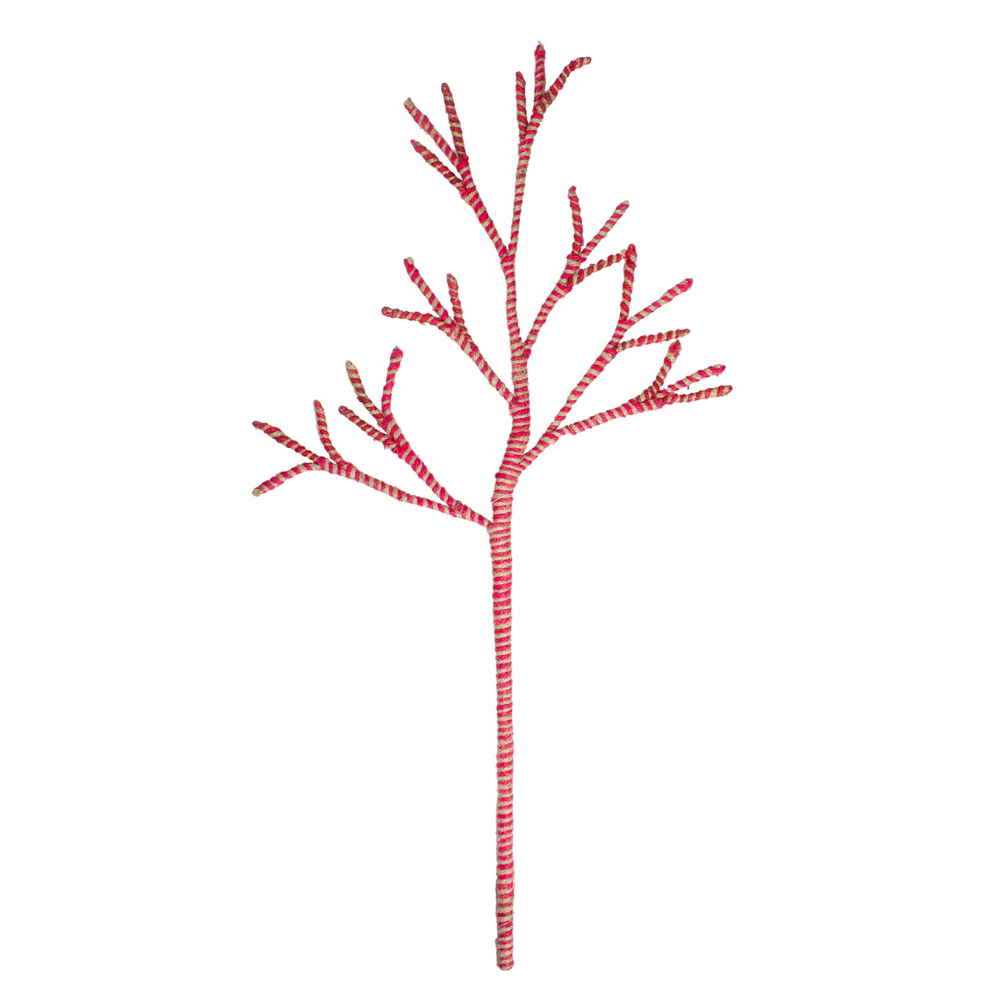 Melrose 29&#x22; Red Striped Branch Christmas Decoration