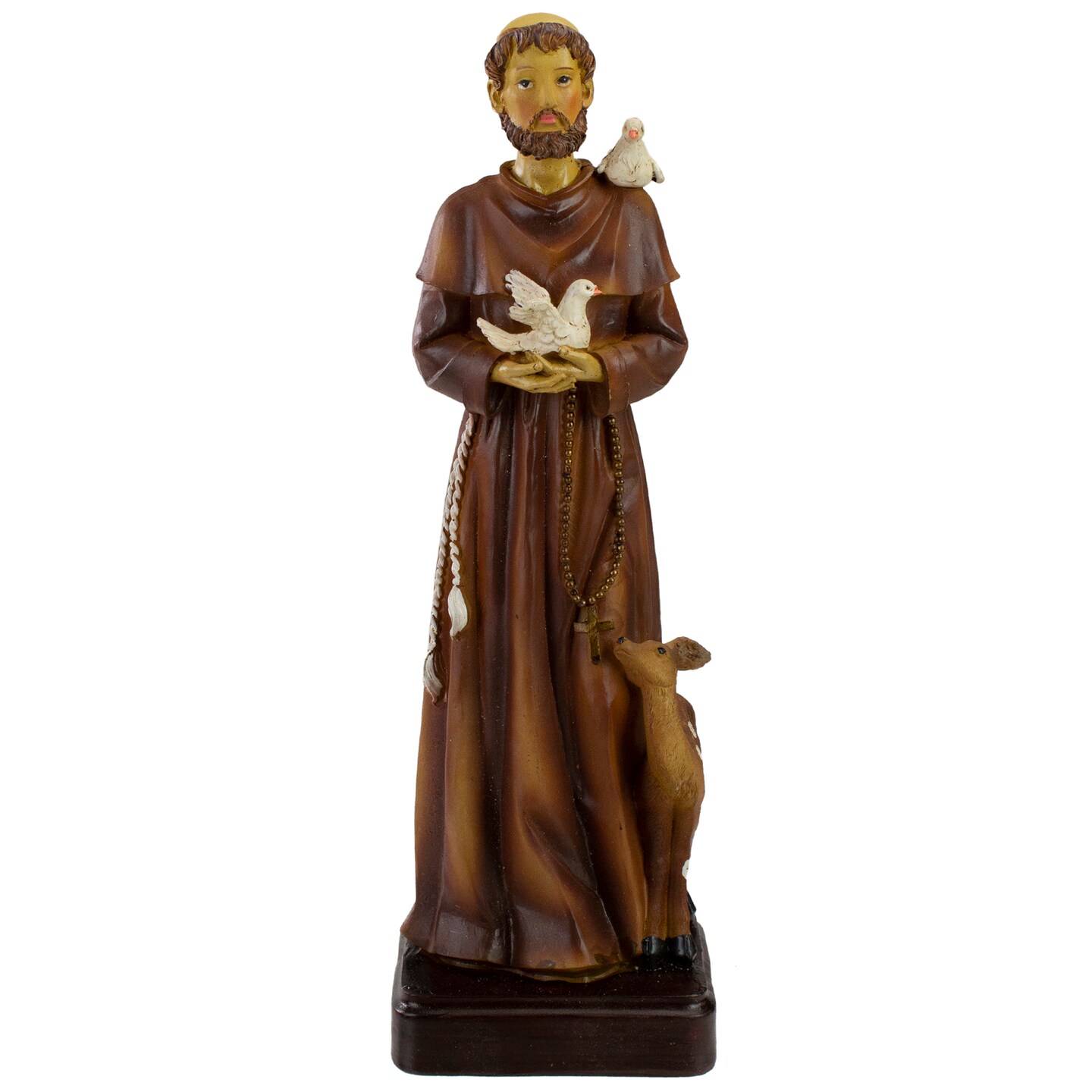 Northlight St. Francis of Assisi with Doves Figurine - 12.5&#x22;