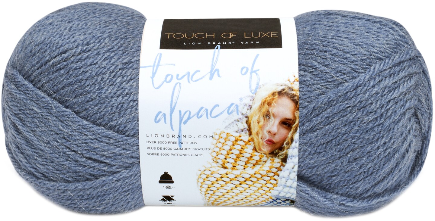 Lion Brand Touch Of Alpaca Yarn-Dusty Blue