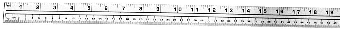 C-Thru Aluminum Yard/Meter Stick, 1-1/8&#x22; x 39-3/8&#x22;
