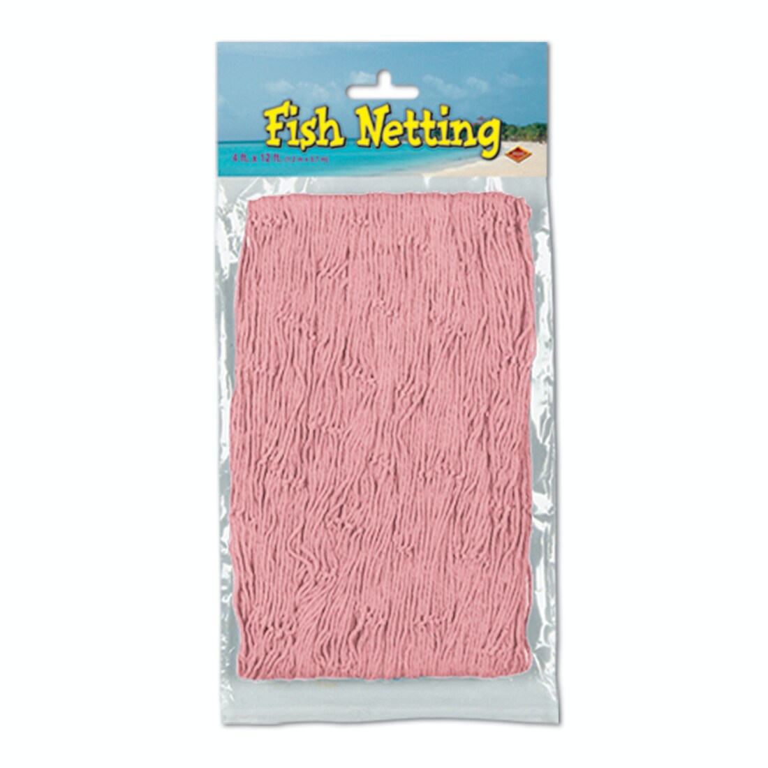 Party Central Club Pack of 12 Pink Under the Sea Tropical Fish Netting Hanging Party Decors 12&#x27;