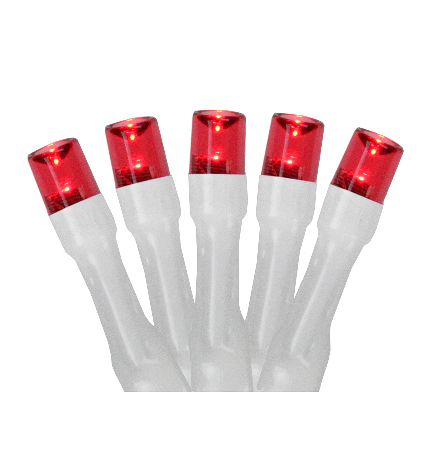 Northlight LED Wide Angle Christmas Lights - Red - 9.5' White Wire - 20ct