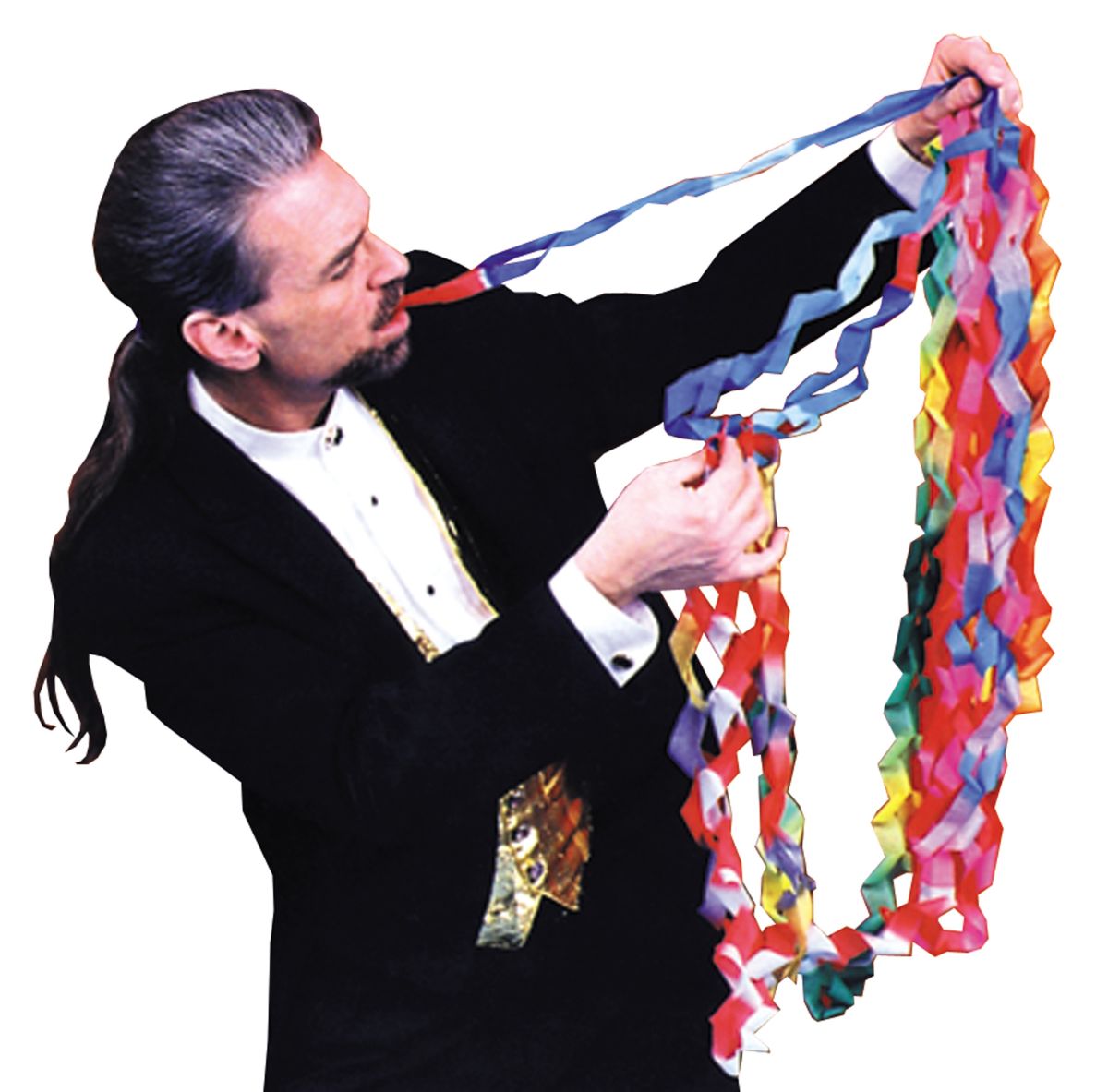 The Costume Center Club Pack of 12 vibrantly colored Jumbo Halloween Mouth Coils costume accessories