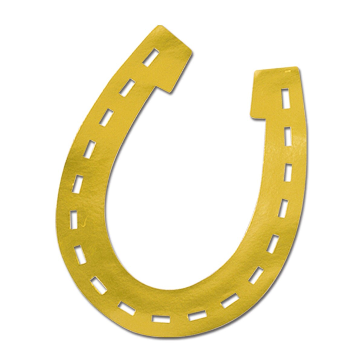 Party Central Club Pack of 24 Yellow Good Luck Horseshoe Silhouette Decorations 17&#x22;