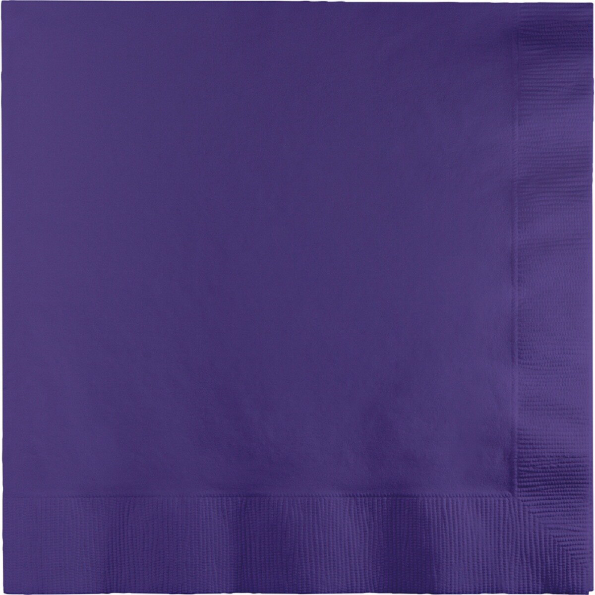 Party Central Square 2-Ply Disposable Luncheon Napkins - 6.25" - Purple - Club Pack of 600