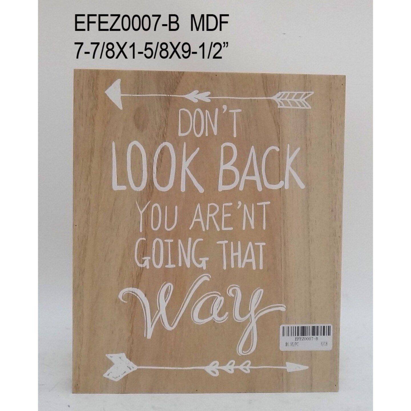 Contemporary Home Living 9.5&#x22; White and Beige Contemporary Motivational Sign