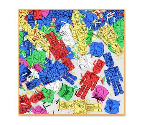 Beistle Pack of 6 Vibrantly Colored Toy Story Soldier Christmas Themed Confetti Bags 0.5 oz.