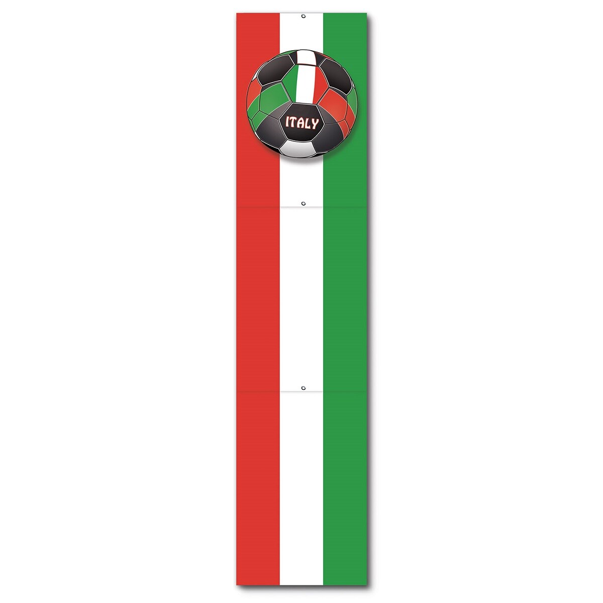 Beistle Club Pack of 12 Red, Green and White &#x22;Italy&#x22; Soccer Themed Jointed Pull-Down Cutout Decorations 5&#x27;