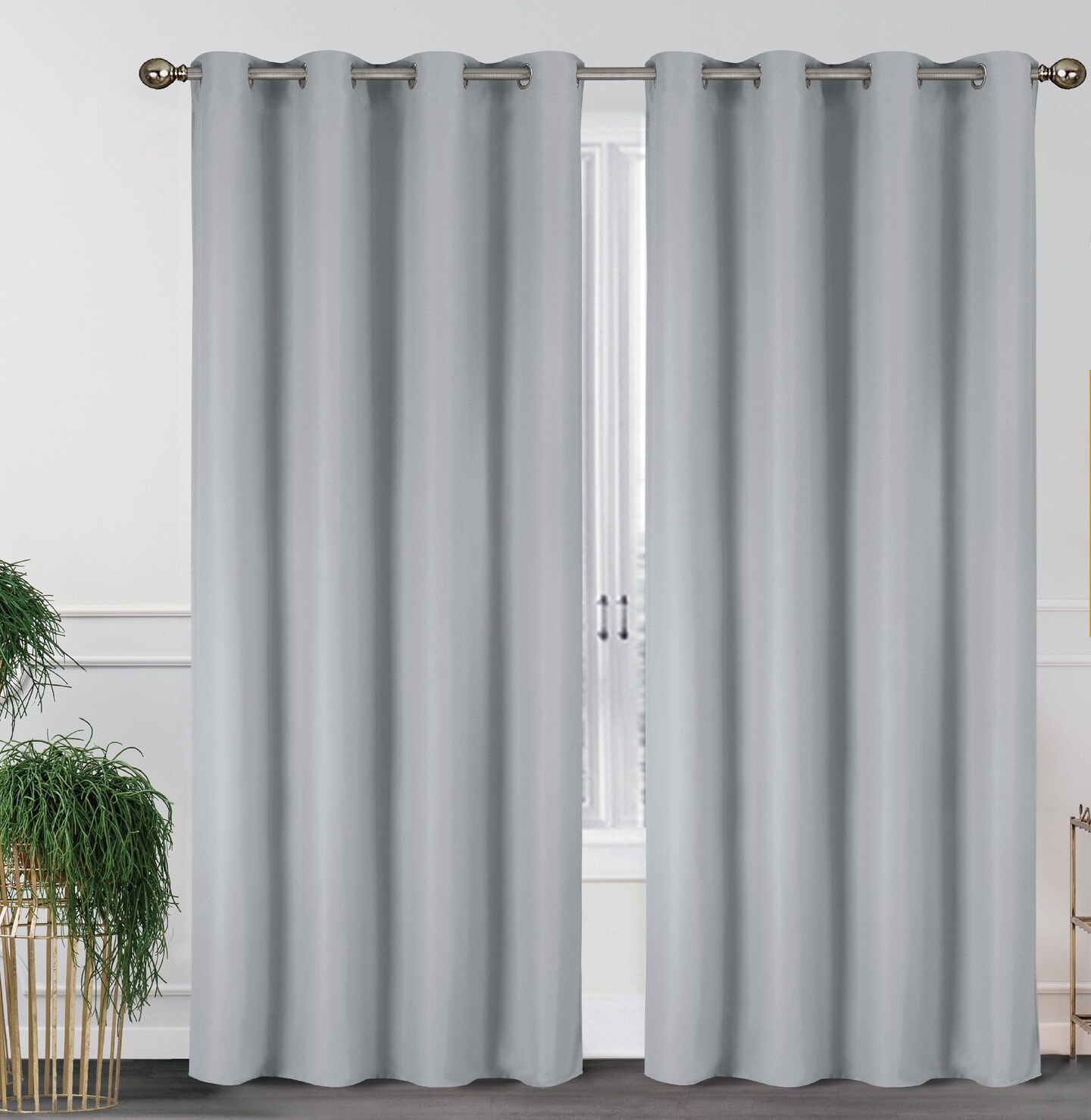 55'' X 84'' Solid Thermal Blackout Panels- 2 Pack (15 Colors)
