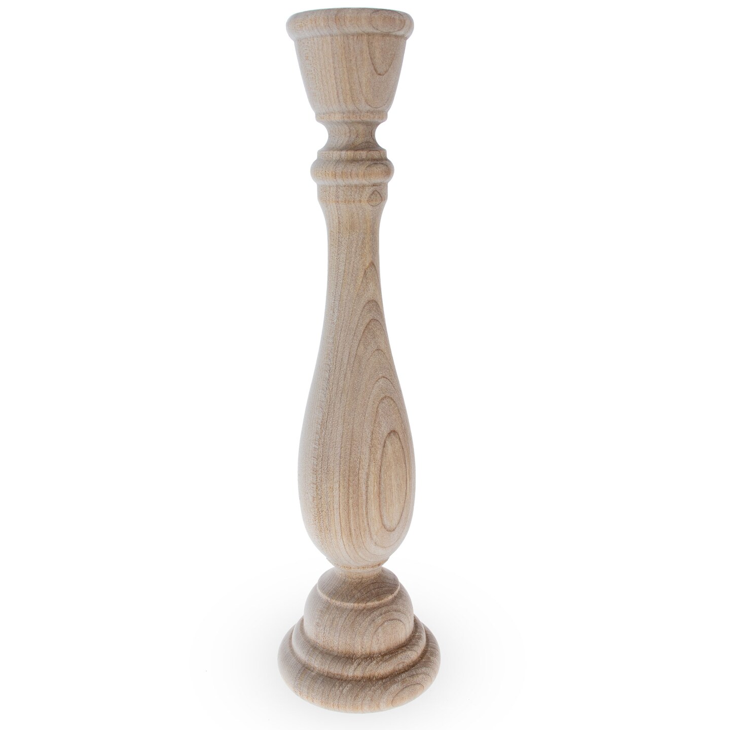 Unfinished Blank Wooden Egg Stand or Candle Holder 9 Inches