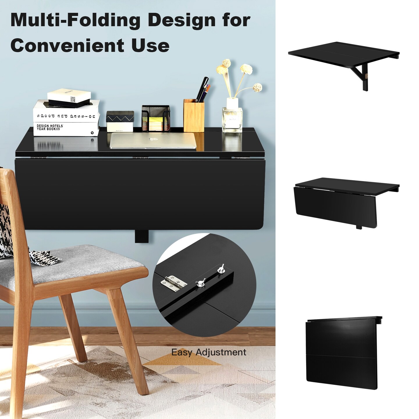 Wall Mounted Folding Table for Small Spaces
