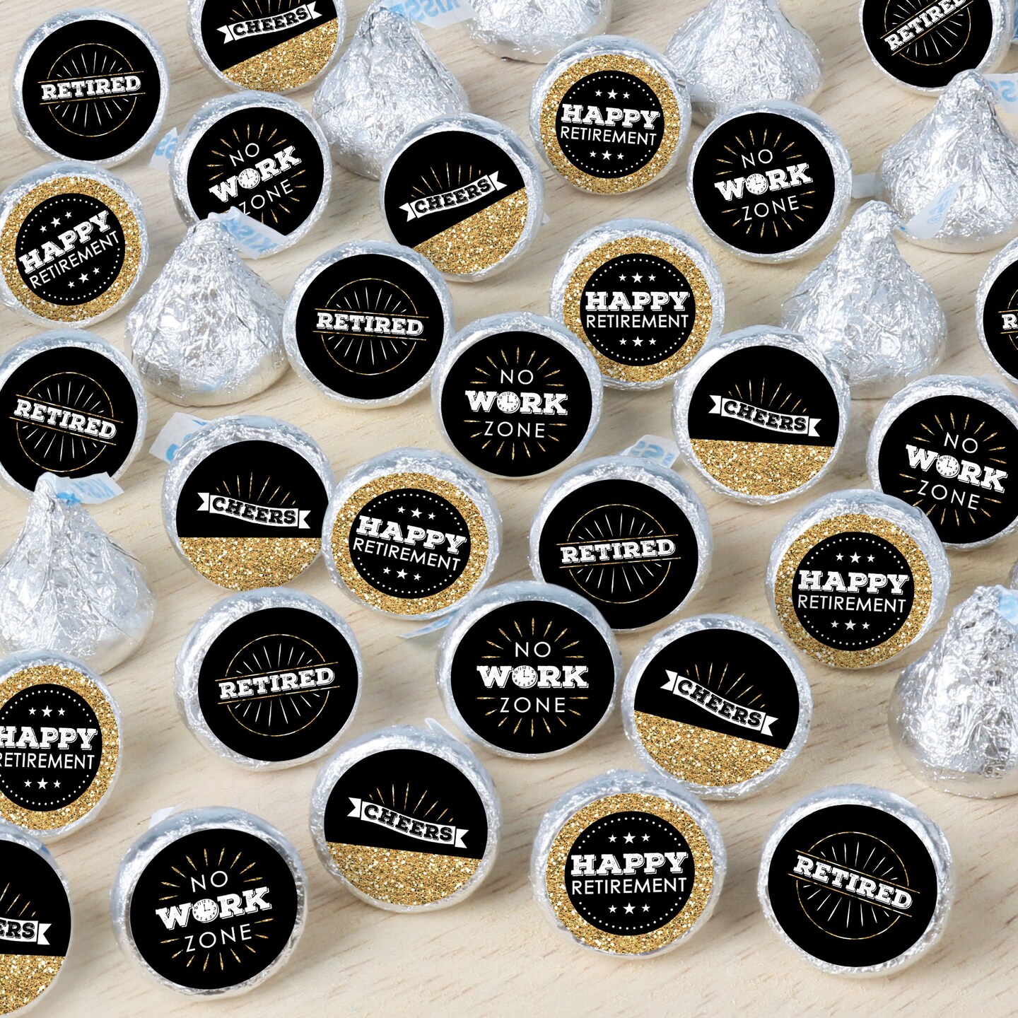 Big Dot of Happiness Happy Retirement - Retirement Party Small Round Candy Stickers - Party Favor Labels - 324 Count