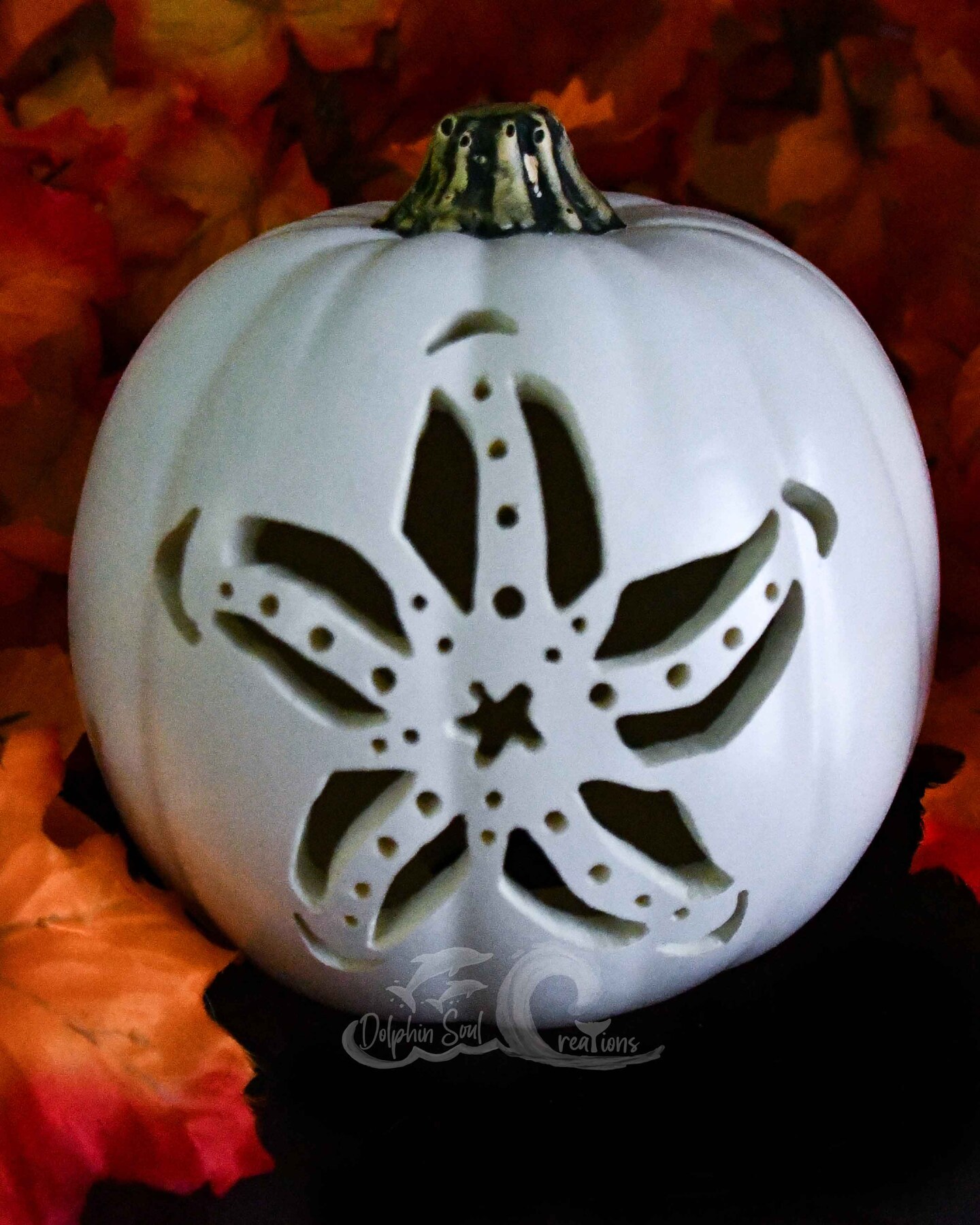 STARFISH Pumpkin!  Nautical~Coastal~Sea Creature~Beach Themed Pumpkin