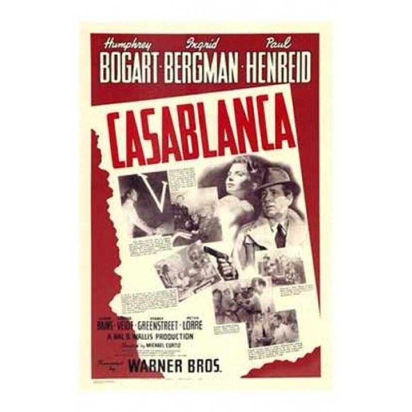 Pop Culture Graphics Casablanca Movie Poster (11 x 17)