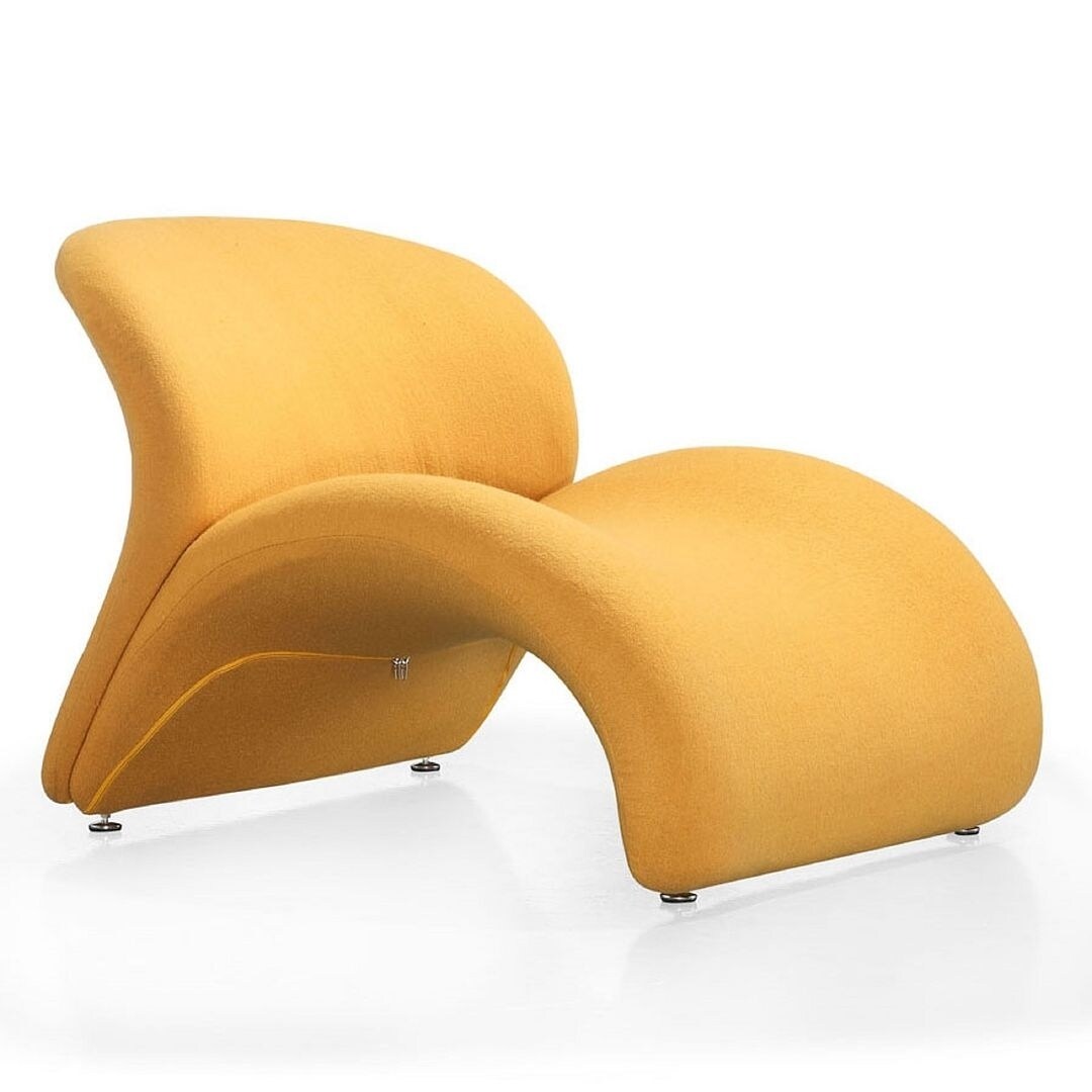 Manhattan Comfort Rosebud Fuchsia Wool Blend Accent Chair