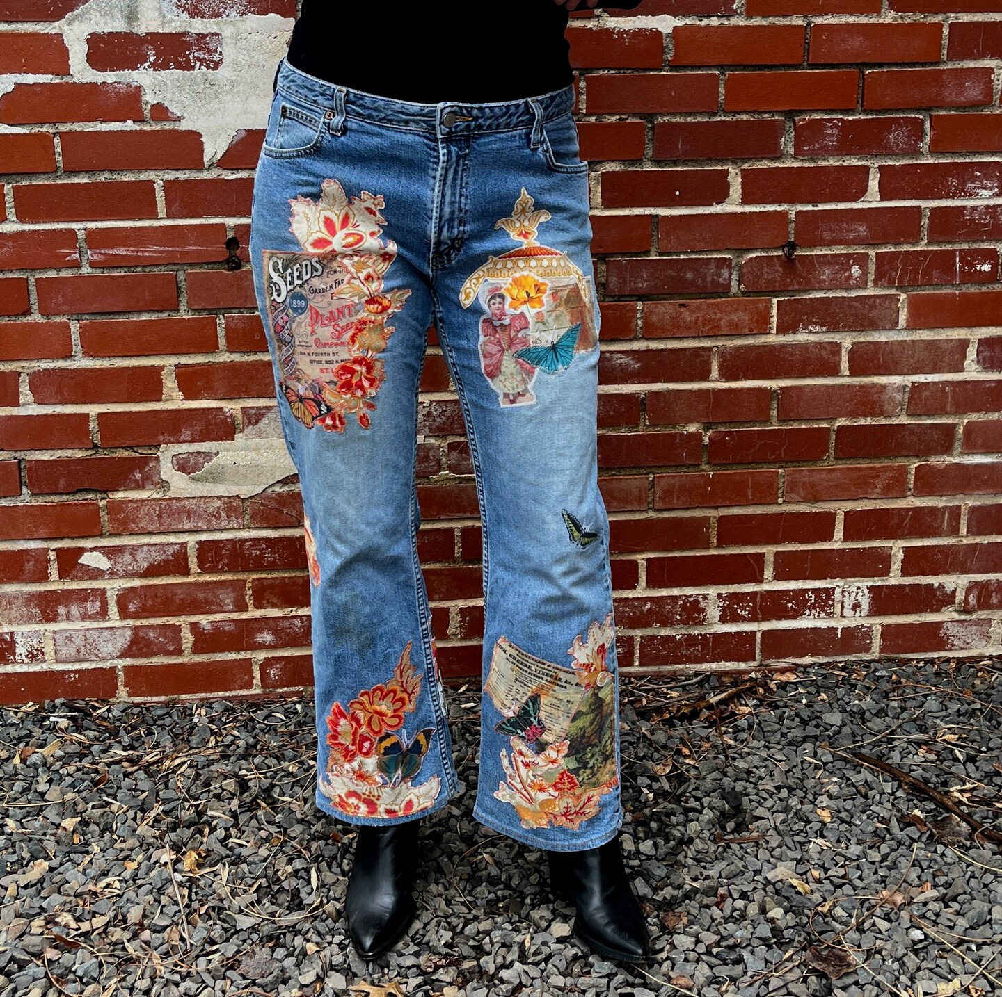 Creative Wearable Art Denim Jeans 14