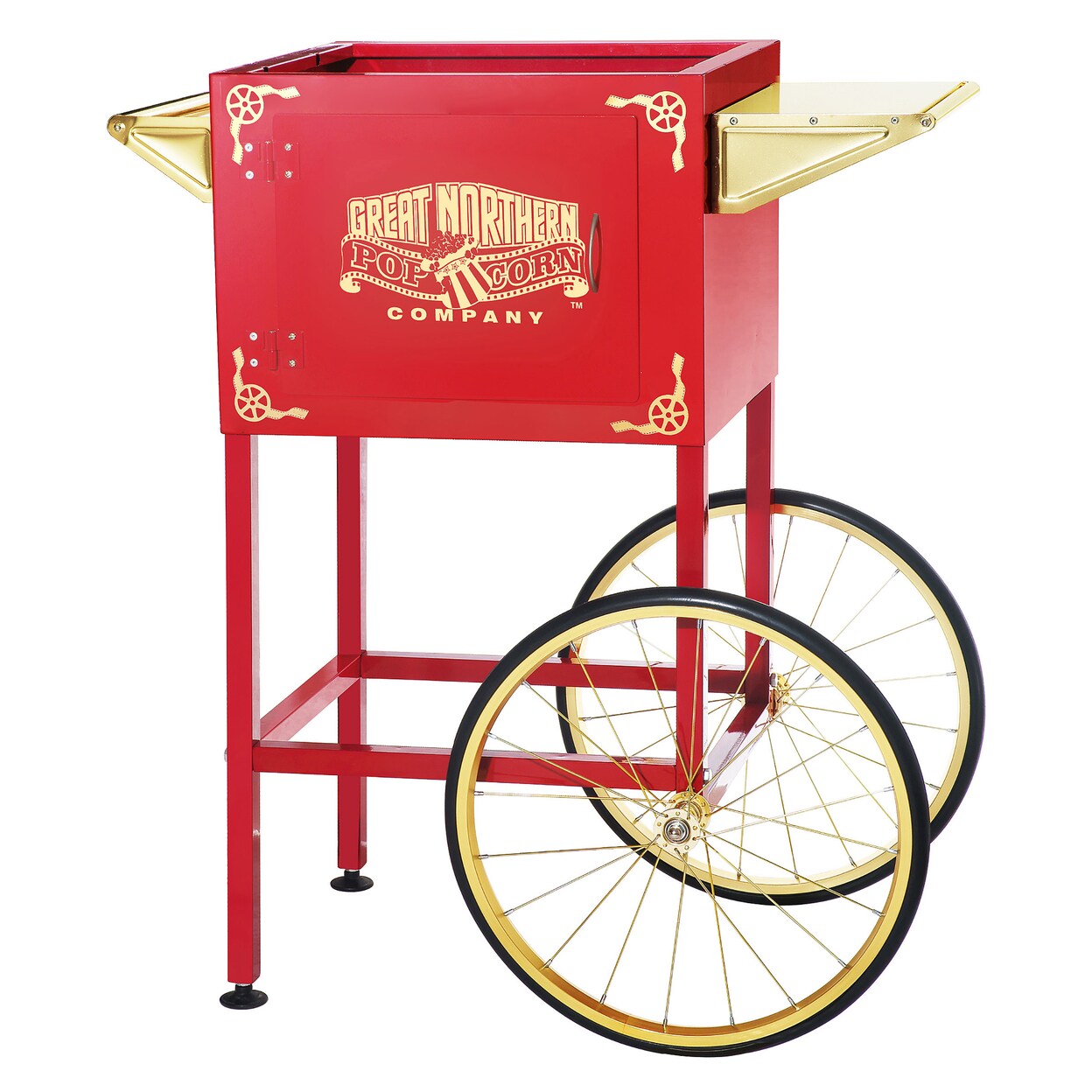 Great Northern Popcorn Cart Red 8Oz Replacement Stand With Wheels And Shelf