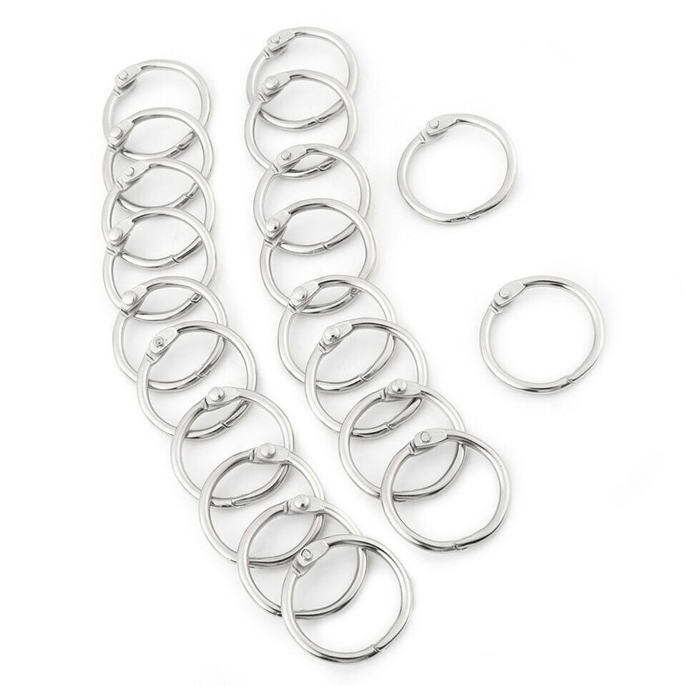 Metal Split Key Rings For Binding Documents &#x26; Scrapbooks