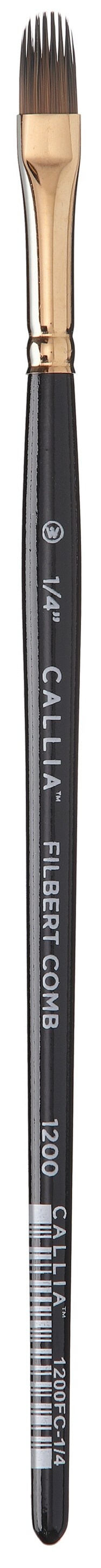 Willow Wolfe Callia Artist Filbert Comb Brush-1/4&#x22;