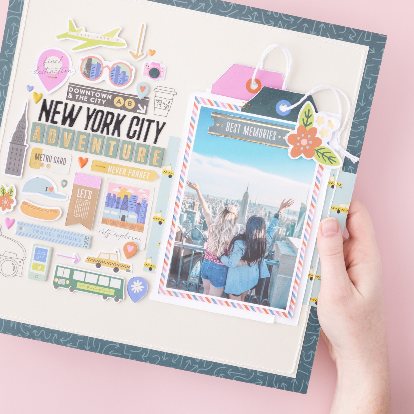 American Crafts Coast-to-Coast Ephemera Die-Cuts 76/Pkg-Icons, Foil