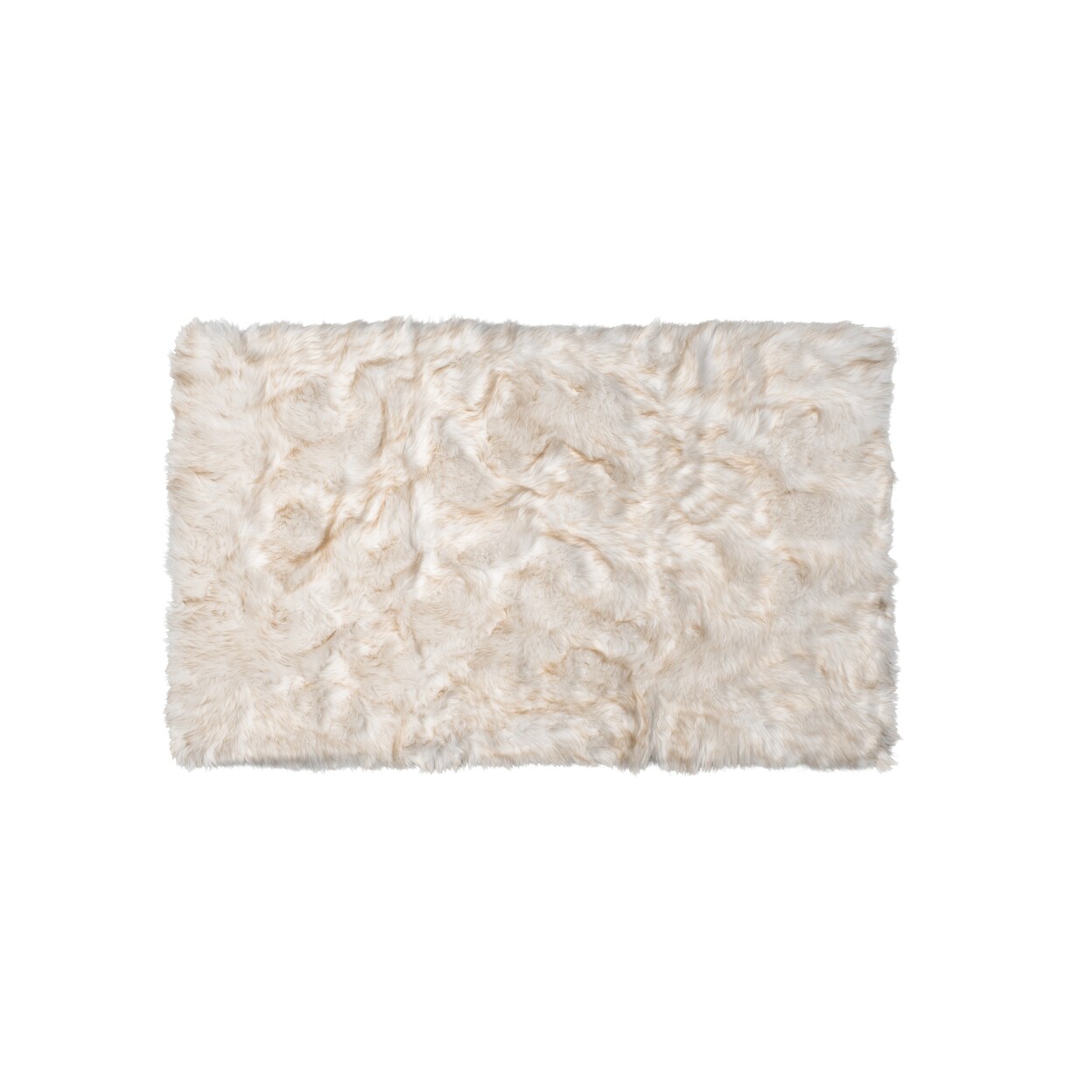 Luxe Hudson Faux Sheepskin Trio Rug 3X5 Natural Soft Area Rug