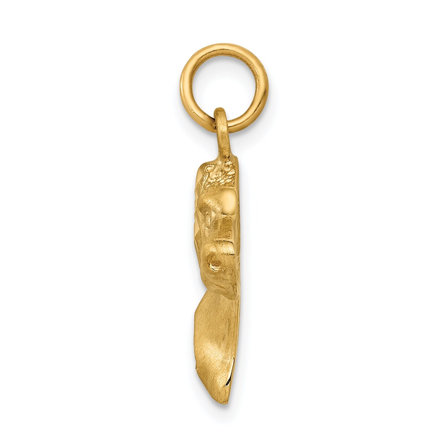 14K Gold Dog Charm Jewelry FindingKing 24mm x 17mm