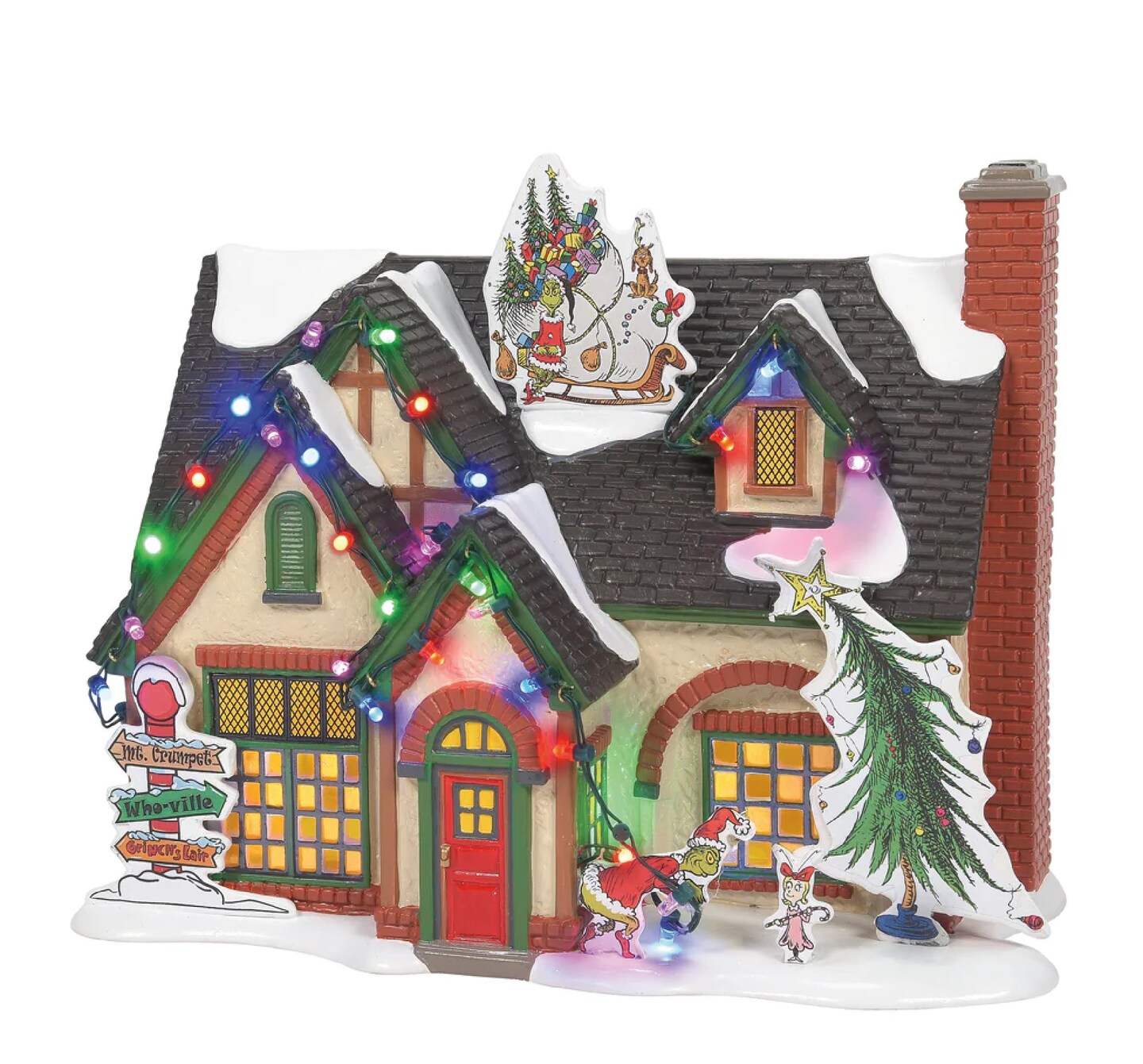 Department 56 Department 56 The Grinch House Lighted Christmas Village Building #6011416