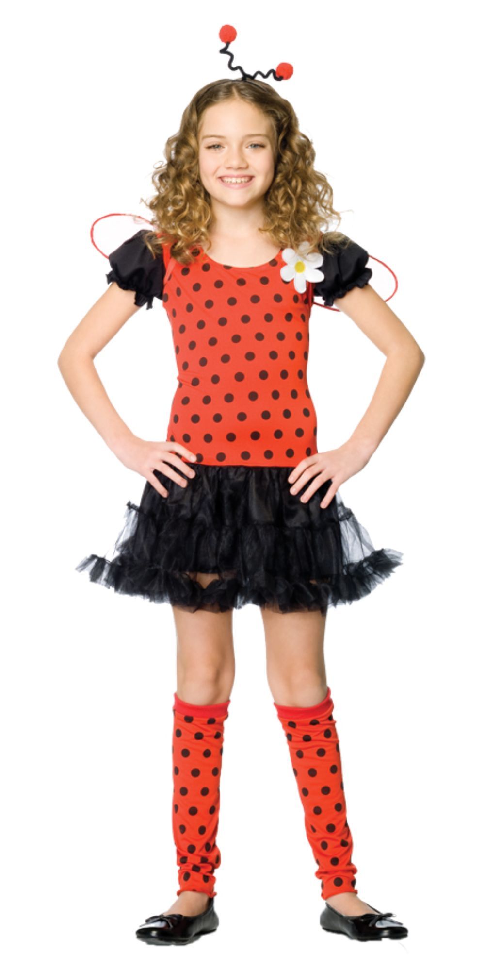 The Costume Center Red and Black Daisy Bug Halter Girl Child Halloween Costume - Large