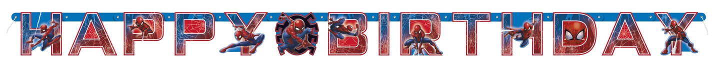 Spider-Man Large Jointed Happy Birthday Banner