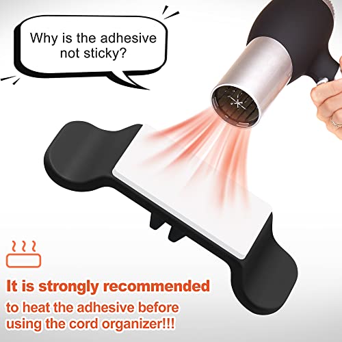 Cord Organizer For Kitchen Appliances - 4pack Adhesive Cord
