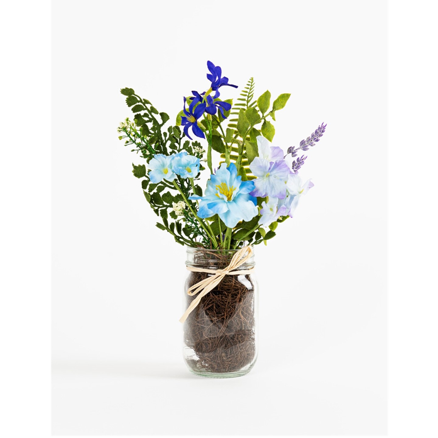 Melrose Set of 6 Mixed Floral Jar Vases 14&#x22;
